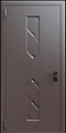 Входная термодверь с металлофиленкой и порошковым окрашиванием RAL 8019 (тип №4)